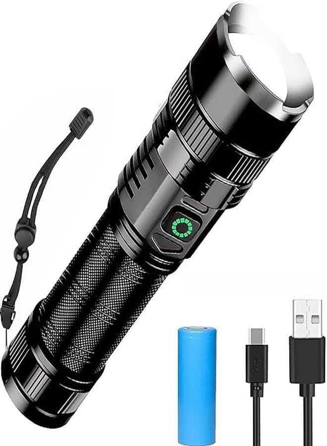 Calyrex Flashlights High Lumens Rechargeable - 900,000 Lumen High Power Flashlight, 5 Modes with Long Runtime, IPX6 Waterproof, High Powered Flash Light for Camping, Outdoors - Image 1